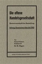 Book cover of Die offene Handelsgesellschaft (OHG) by Unknown