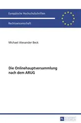 Book cover of Die Onlinehauptversammlung nach dem ARUG by Unknown