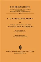 Book cover of Die Osteoarthrosen by A. Gamp