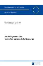 Book cover of Die Palingenesie der roemischen Vormundschaftsgesetze by Unknown