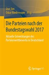 Book cover of Die Parteien nach der Bundestagswahl 2017 by Uwe Jun