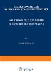 Book cover of Die Philosophie des Rechts in Historischer Perspektive by C.J. Friedrich