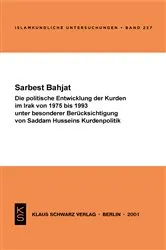 Book cover of Die politische Entwicklung der Kurden im Irak von 1975 bis 1993 unter besonderer Berücksichtigung von Saddam Husseins Kurdenpolitik by Sarbest Bahjat
