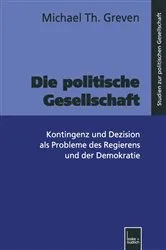 Book cover of Die politische Gesellschaft by Michael Th. Greven