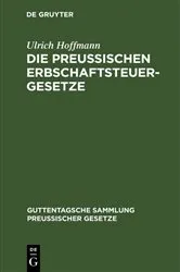 Book cover of Die preußischen Erbschaftsteuergesetze by Unknown