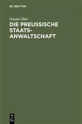 Book cover of Die Preussische Staatsanwaltschaft by Unknown