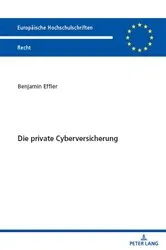 Book cover of Die private Cyberversicherung by Benjamin Effler