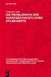 Book cover of Die Problematik der kunstgeschichtlichen Stilbegriffe by Johannes Jahn