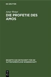 Book cover of Die Profetie des Amos by Artur Weiser
