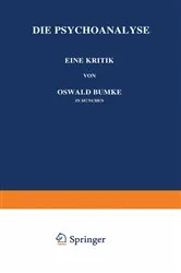 Book cover of Die Psychoanalyse by Oswald Bumke