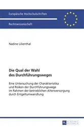 Book cover of Die Qual der Wahl des Durchfuehrungsweges by Unknown