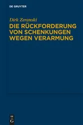 Book cover of Die Rückforderung von Schenkungen wegen Verarmung by Unknown