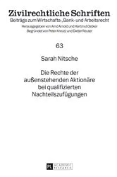 Book cover of Die Rechte der außenstehenden Aktionaere bei qualifizierten Nachteilszufuegungen by Unknown