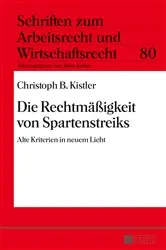 Book cover of Die Rechtmaeßigkeit von Spartenstreiks by Unknown
