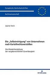 Book cover of Die «Selbstreinigung» von Unternehmen nach Kartellrechtsverstoeßen by Unknown