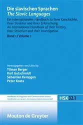 Book cover of Die slavischen Sprachen / The Slavic Languages. Halbband 1 by Unknown