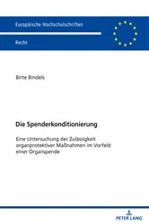 Book cover of Die Spenderkonditionierung by Birte Bindels