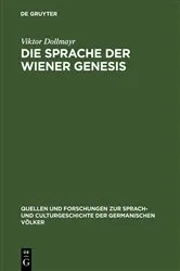 Book cover of Die Sprache der Wiener Genesis by Viktor Dollmayr