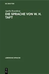 Book cover of Die Sprache von W. H. Taft by Unknown