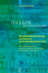 Book cover of Die sprachliche Benennung von Personen aus konstruktivistischer Sicht by Antje Hornscheidt