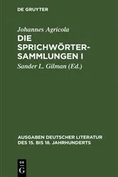 Book cover of Die Sprichwörtersammlungen I/II by Johannes Agricola