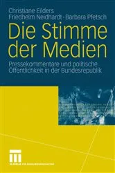 Book cover of Die Stimme der Medien by Christiane Eilders