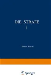Book cover of Die Strafe I by Hans v. Hentig
