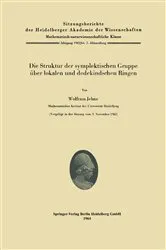 Book cover of Die Struktur der symplektischen Gruppe über lokalen und dedekindschen Ringen by Wolfram Jehne