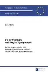 Book cover of Die tarifrechtliche Meistbeguenstigungsabrede by Daniel Stille