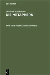 Book cover of Die Thierbilder der Sprache by Friedrich Brinkmann