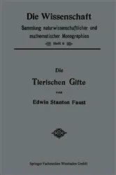 Book cover of Die Tierischen Gifte by Unknown