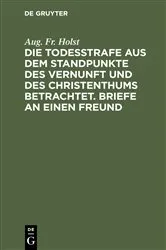 Book cover of Die Todesstrafe aus dem Standpunkte des Vernunft und des Christenthums betrachtet. Briefe an einen Freund by Unknown
