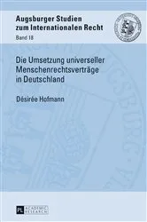 Book cover of Die Umsetzung universeller Menschenrechtsvertraege in Deutschland by Volker Behr