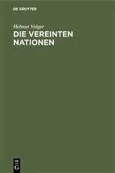 Book cover of Die Vereinten Nationen by Helmut Volger