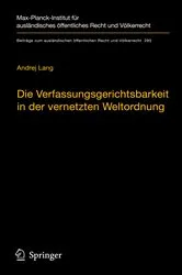 Book cover of Die Verfassungsgerichtsbarkeit in der vernetzten Weltordnung by Unknown