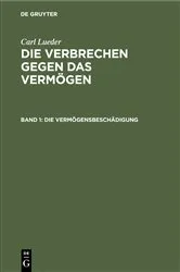 Book cover of Die Vermögensbeschädigung by Carl Lueder