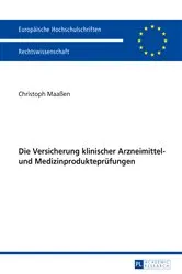 Book cover of Die Versicherung klinischer Arzneimittel- und Medizinproduktepruefungen by Unknown