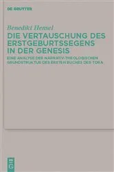 Book cover of Die Vertauschung des Erstgeburtssegens in der Genesis by Unknown