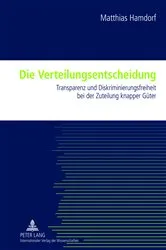 Book cover of Die Verteilungsentscheidung by Matthias Hamdorf