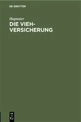 Book cover of Die Vieh-Versicherung by Unknown