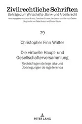 Book cover of Die virtuelle Haupt- und Gesellschafterversammlung by Jan Lieder
