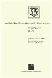 Book cover of Die vorrömischen Sprachen der iberischen Halbinsel Wege und Aporien bei ihrer Entzifferung by Jürgen Untermann