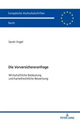 Book cover of Die Vorversichereranfrage by Sarah Vogel