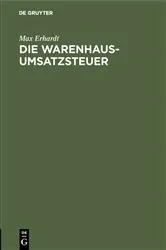 Book cover of Die Warenhaus-Umsatzsteuer by Unknown