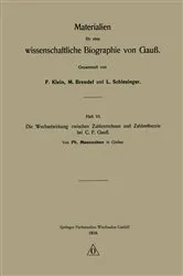 Book cover of Die Wechselwirkung zwischen Zahlenrechnen und Zahlentheorie bei C. F. Gauß by Unknown