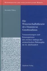 Book cover of Die Wissenschaftstheorie des Dominicus Gundissalinus by Alexander Fidora