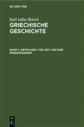 Book cover of Die Zeit vor den Perserkriegen (2nd ed.) by Karl Julius Beloch