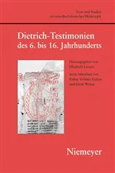 Book cover of Dietrich-Testimonien des 6. bis 16. Jahrhunderts by Elisabeth Lienert