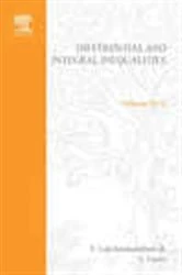 Book cover of Differential and integral inequalities; theory and applications PART B: Functional, partial, abstract, and complex differential equations by Lakshmikantham