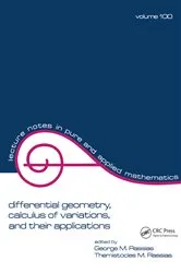 Book cover of Differential Geometry, Calculus of Variations, and Their Applications by George M. Rassias
